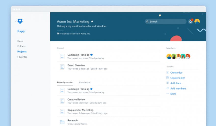 Dropbox launches Smart Sync for business customers, takes Paper out of beta